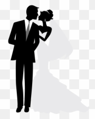 Download Bride And Groom Png - Full Size PNG Image PNGkit Silhouette