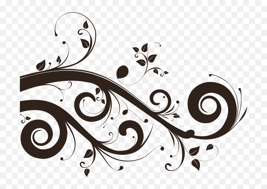 Floral Design Clip Art - Floral Swirl Png,Swirl Png