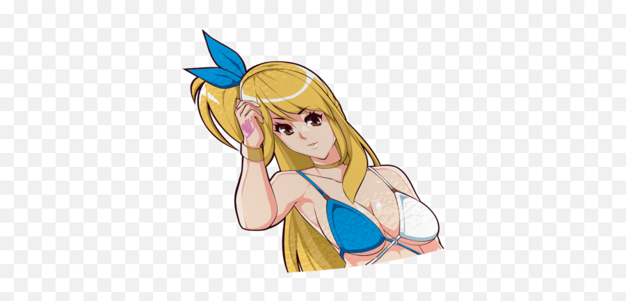 Lucy Heartfilia Peeker Sticker - Cartoon Png,Lucy Heartfilia Transparent