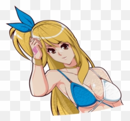 Lucy Heartfilia Peeker Sticker - Cartoon Png,Lucy Heartfilia Transparent