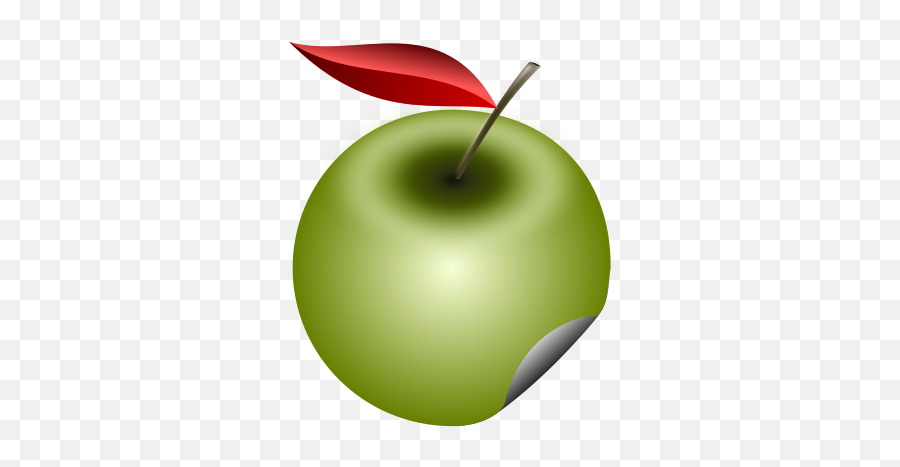 Drawn Bitten Green Apple Free Image - Granny Smith Png,Bitten Apple Png