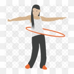 Hula Hoop Icon Of Flat Style - png