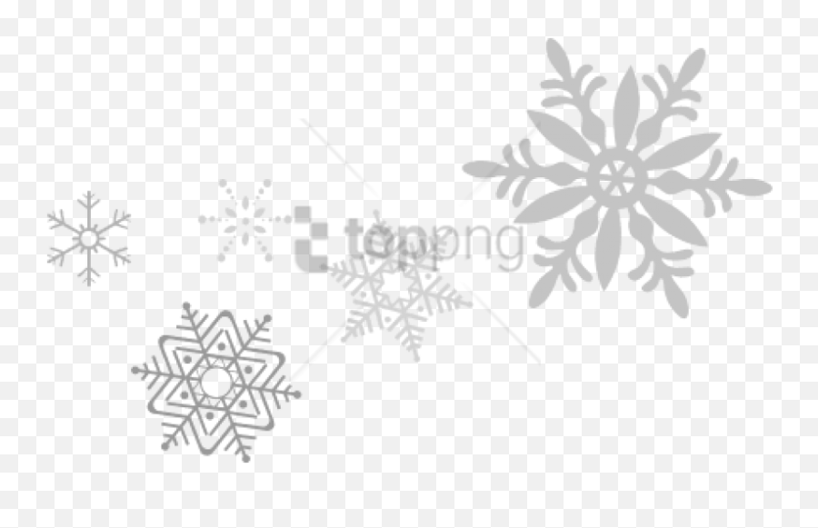 Library Of Snowflake Clipart Black And - Clear Background White Snowflakes Png,White Snowflake Transparent