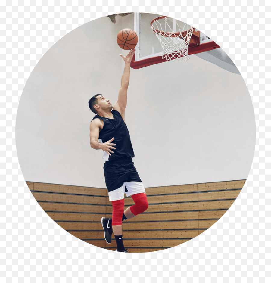 Sports Compression Knee Nba - Bulls Basketball Activity Slam Dunk Png,Nba Basketball Png