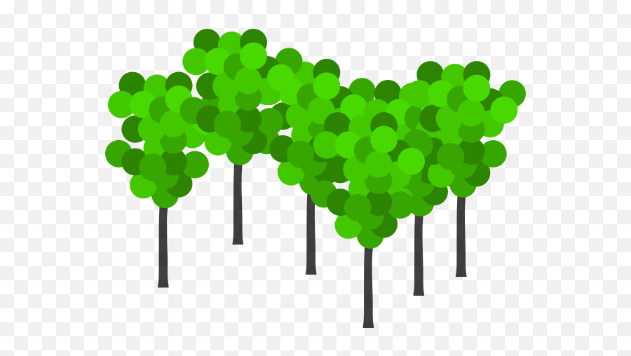 Download 6 Trees Clip Art - Clipart Bunch Of Trees Png,Group Of Trees Png