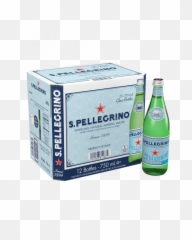 San Pellegrino 12 X 750ml Glass - 750ml San Pellegrino Glass Png,Liquor Bottles Png