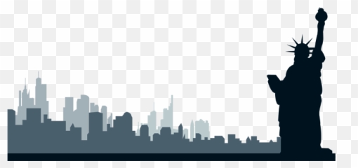 Silhouette Clip Art New York - Skyline Nyc Clipart City png
