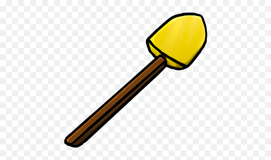 Shovel Gold Icon - Minecraft Shovel Png,Shovel Transparent