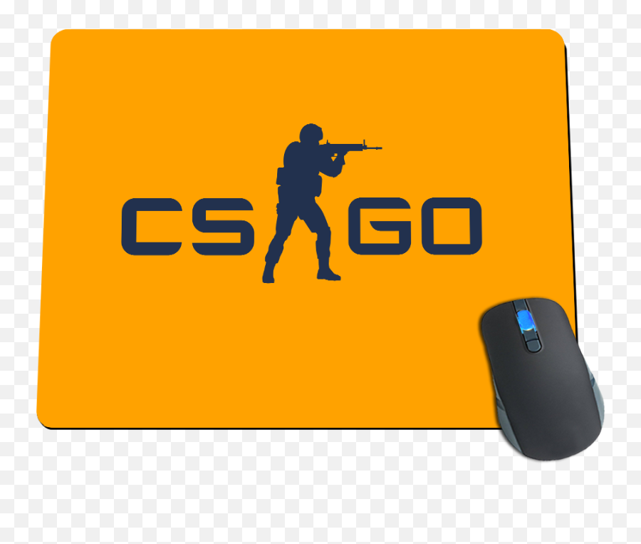 Go Logo Yellow Mousepad - Cs Go Logo Png,Csgo Logo Png
