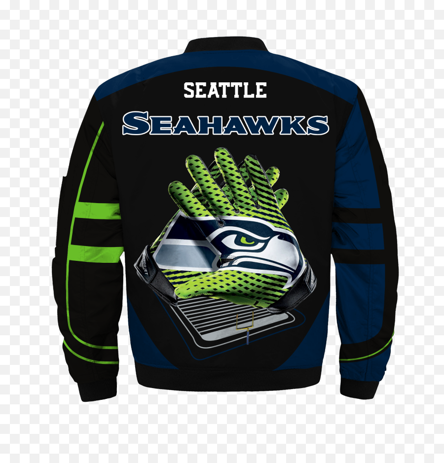 M4 - 027 Seattle Seahawks Seahawks Football Gloves Png,Seahawk Logo Png