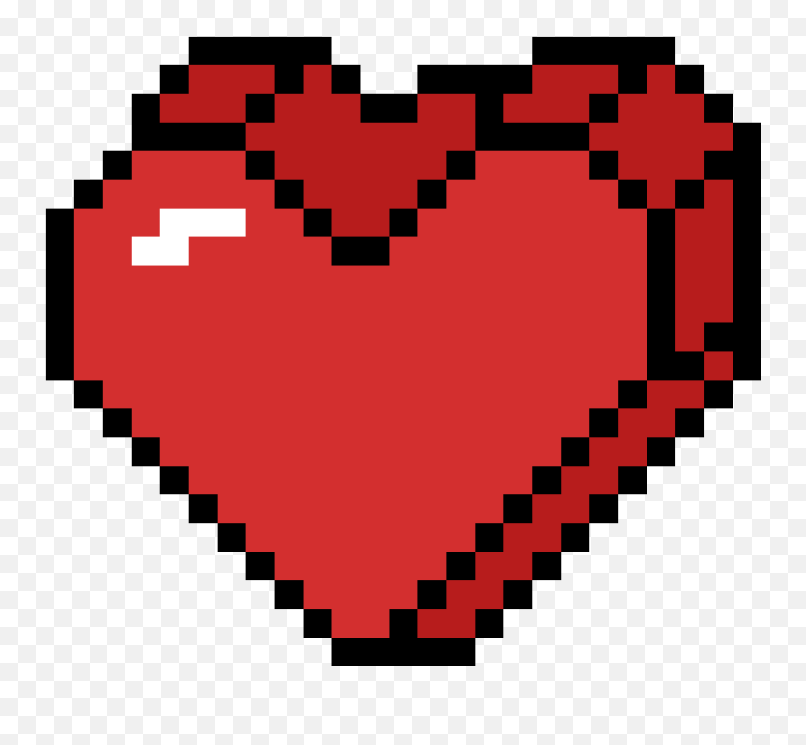 3d Heart - Transparent Pixel Art Heart Png,8 Bit Heart Png