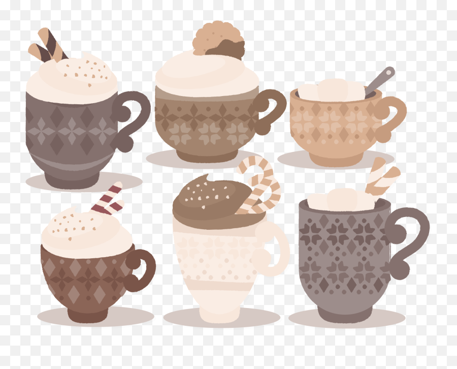 Tea Hot Chocolate Cup - Vector Cup Of Hot Chocolate Png Hot Chocolate Vector Set,Hot Cocoa Png