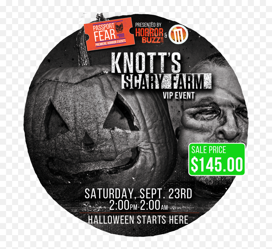 Knotts Scary Farm Celebrates 45 Years - Label Png,Knott's Berry Farm Logo