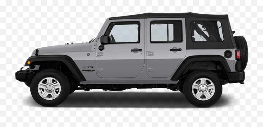 Silver 2016 Jeep Wrangler Side View - 2011 Jeep Wrangler Unlimited Png,Jeep Png
