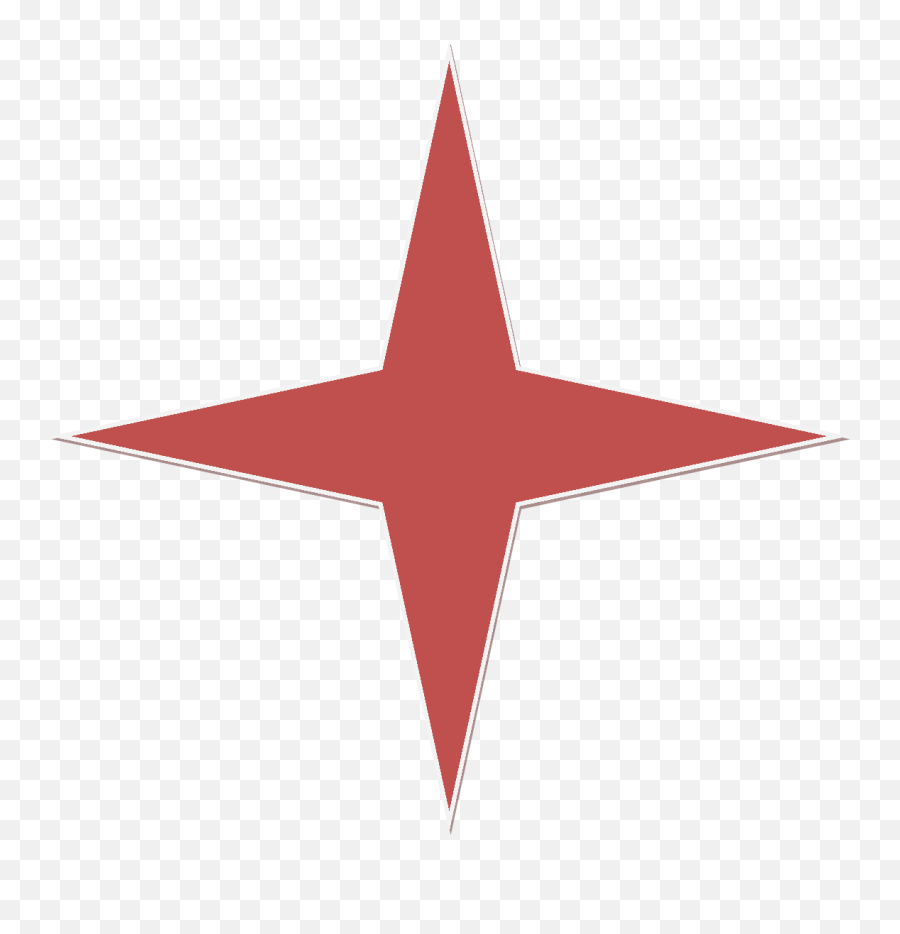 Red 4 Point Star - Clip Art Png,Red Star Png