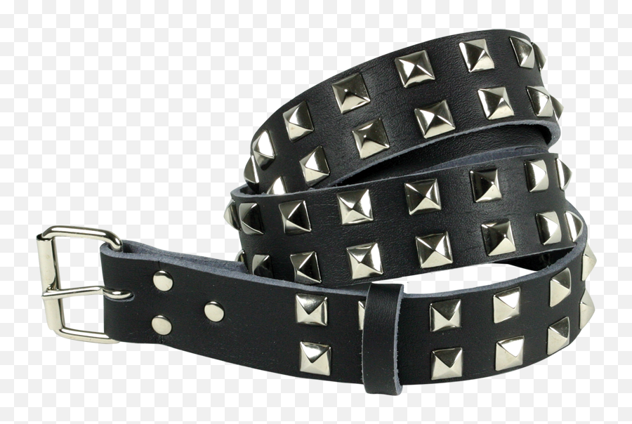 Studded Belt With Pyramid Studs - Studded Belt Transparent Png,Gucci Belt Png
