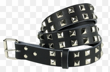 Studded Belt With Pyramid Studs - Studded Belt Transparent Png,Gucci Belt Png