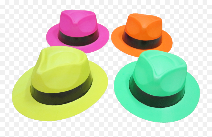12 Color Gangster Hats Glopo Inc - Fedora Png,Gangster Hat Png