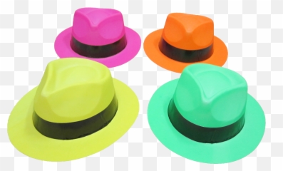 12 Color Gangster Hats Glopo Inc - Fedora Png,Gangster Hat Png