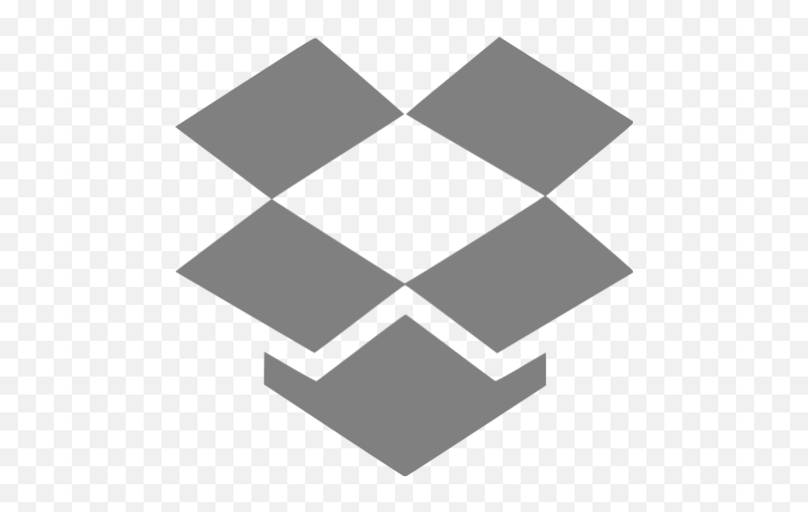 Gray Dropbox Icon - Dropbox Icon Grey Png,Dropbox Logo Png