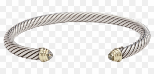 David Yurman 5mm Peridot 14k U0026 Sterling Silver Cable Cuff - Cable David Yurman Png,Bracelet Png