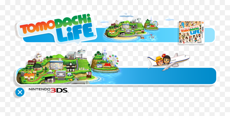 Tomodachi Life Big Banner - New 3ds Tomodachi Life Png,Tomodachi Life Logo