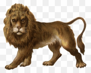 Download Hd Victorian Vintage Lion - Clip Art png