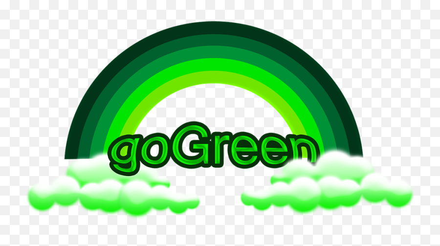 Go Green Drawing - Free Image On Pixabay Go Green Rainbow Png,Rainbow Cloud Png