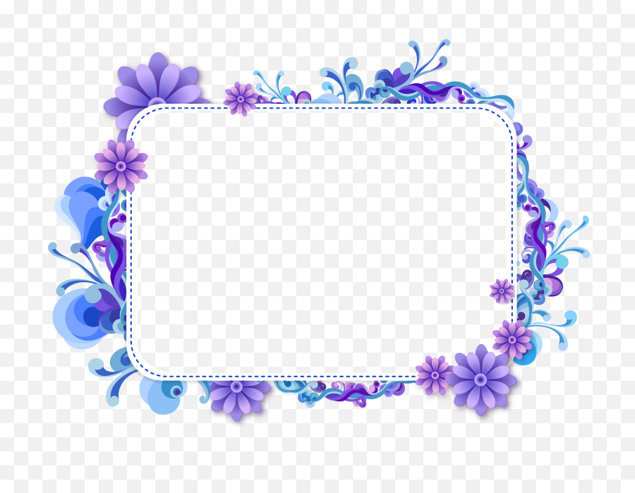 Purple Border Frame Transparent Png 346 - Frame Png Transparent,Frame Transparent