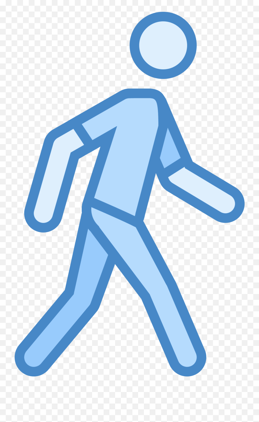 This Icon Is Like A Three Dimension Stick Person Hd Png - Blue Transparent Walking Icon,Free Person Icon