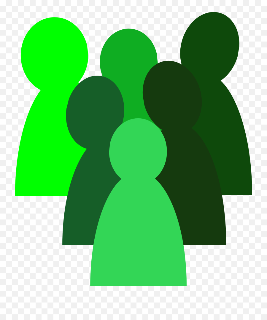 Green Crowd Icon Png - Group Of People Icon Green,Crowd Icon