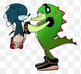 Alligator Clipart Evil - Sonic Werehog And Vector Png Is Taller Than Shadow