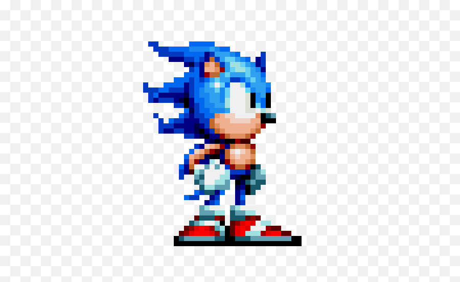 Ultra Instinct Sonic Pixel Art Maker - Sonic Mania Sonic Sprite Png,Ultra Instinct Png