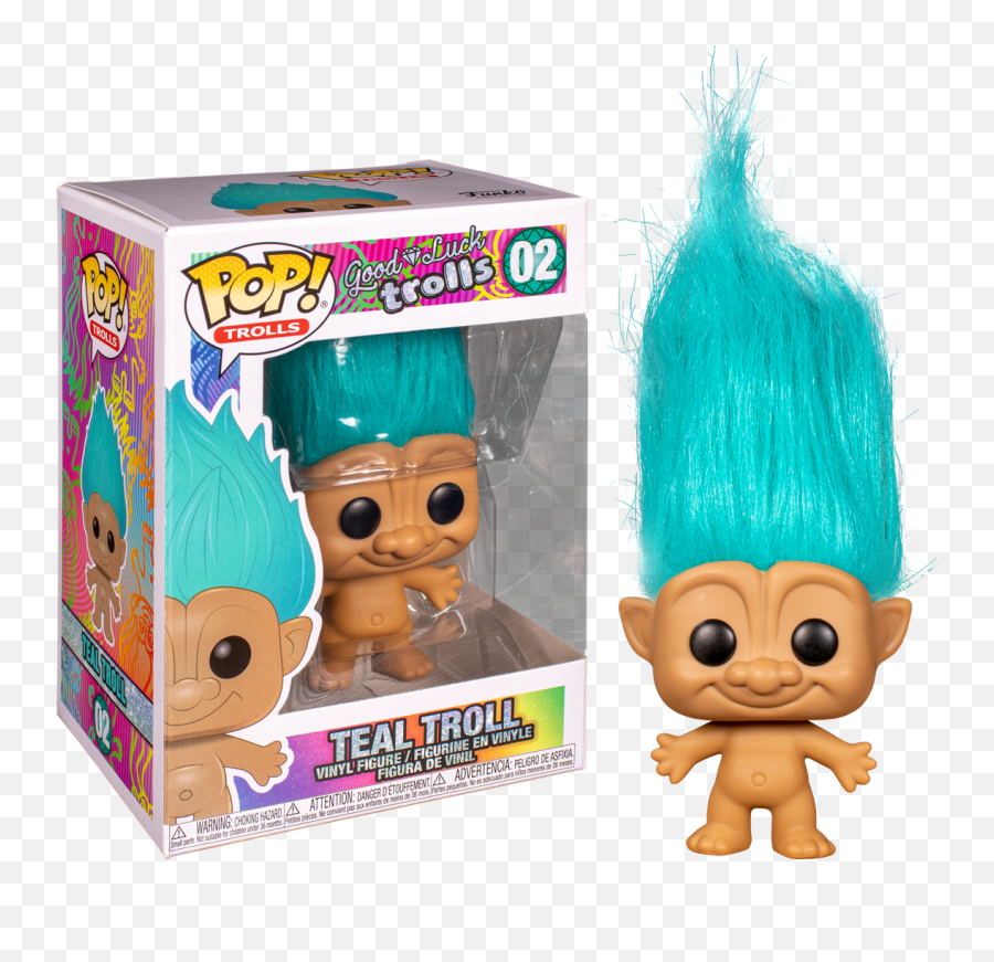 Good Luck Trolls - Teal Pop Vinyl Figure Good Luck Trolls Funko Png,Trolls Png