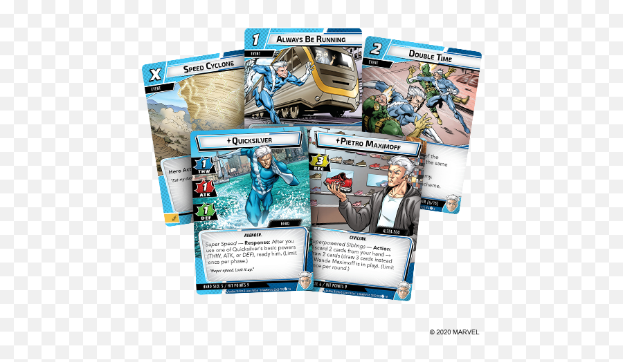 Marvel Champions Quicksilver Hero Pack - Marvel Champions Lcg Quicksilver Png,Wanda Maximoff Icon