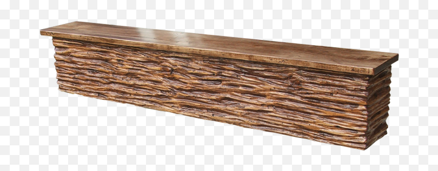 Download Hd Item Tbbws Treebark Beam Mantel With Shelf - Plywood Png,Tree Bark Png