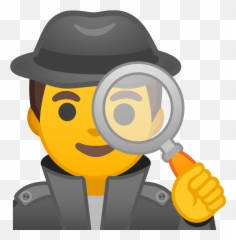 Man Detective Icon - Detective Emoji Png,Detective Png