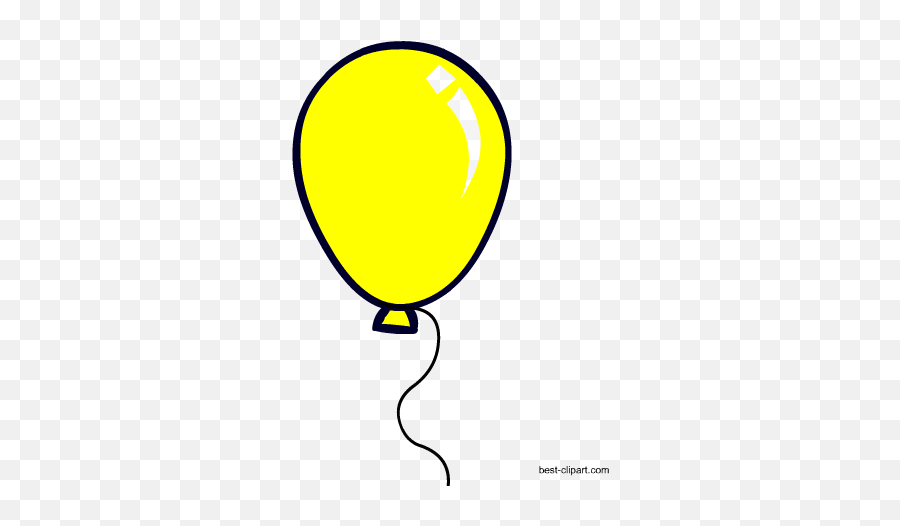 Yellow Balloons Banner Free Download Huge Freebie - Yellow Balloons Clip Art Png,Yellow Circle Png