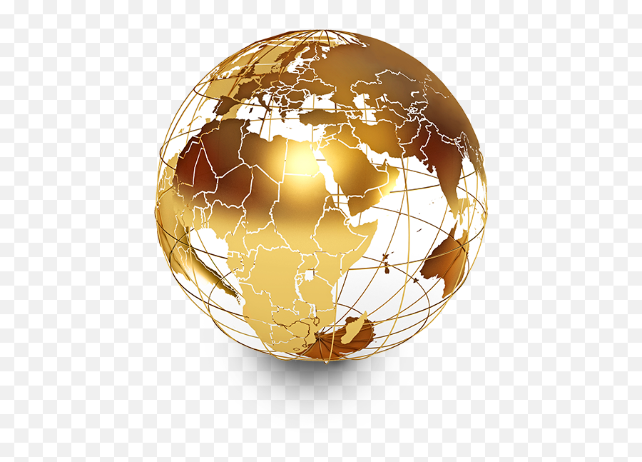 Gold Globe Transparent U0026 Png Clipart Free Download - Ywd Gold World ...