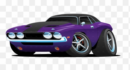 Classic Muscle Car Cartoon - Carros De Caricatura Png,Muscle Car Png