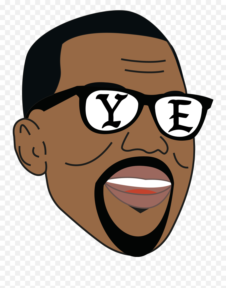 Kanye West Eazy - Cartoon Kanye West Png,Kanye Face Png