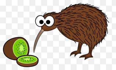 Cartoon Kiwi Bird Png Transparent - Clipart