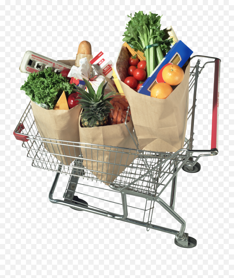 Grocery Shopping Cart Free Png Image Arts - Groceries Shopping Cart Png,Grocery Png