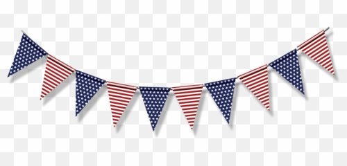 Banderines En Png Anclas - Usa Flag Banner Clipart,Banderines Png