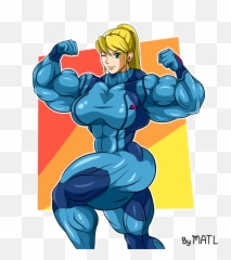 Samus Aran - Samus Aran Muscle Growth Png,Zero Suit Samus Png