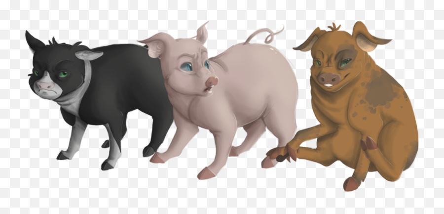 Download Hd Pigs Png - Animal Farm Three Pigs,Pigs Png