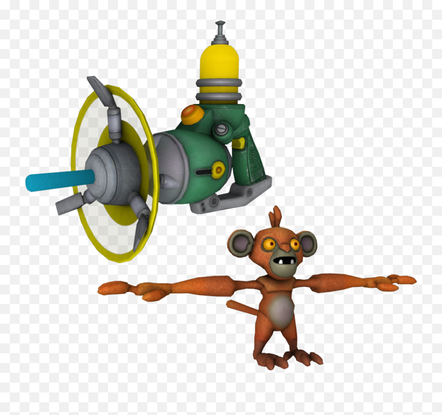 Chimp O Matic - Ratchet U0026 Clank Future A Crack In Time Ratchet And Clank Monkey Png,Ratchet Png