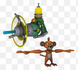 Chimp O Matic - Ratchet U0026 Clank Future A Crack In Time Ratchet And Clank Monkey Png,Ratchet Png