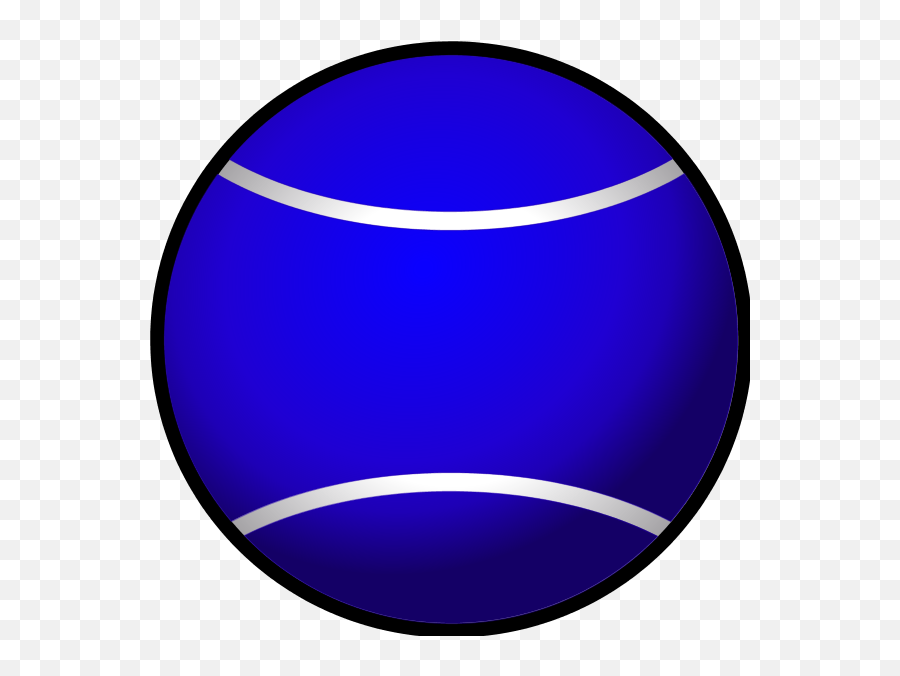 Download Tennis Ball Simple Vector Clip Art - Blue Tennis Clip Art Png,Tennis Ball Transparent Background