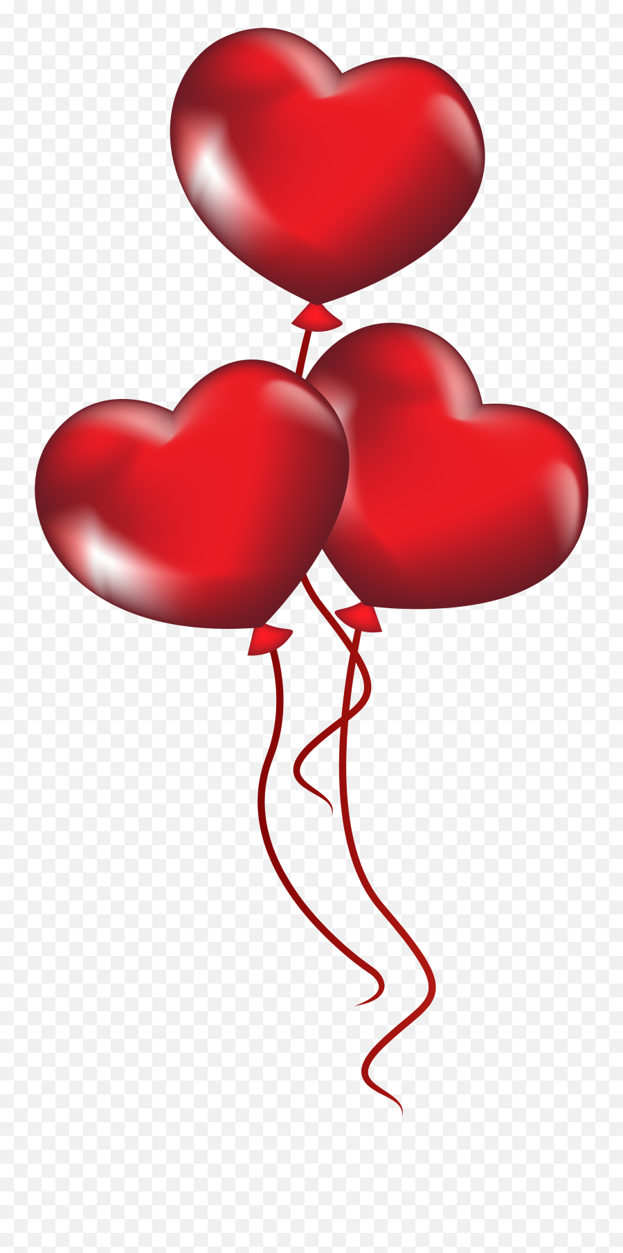Heart Balloon Transparent Background Clipart - Full Size Heart Balloon Transparent Background Png,Red Balloon Transparent Background